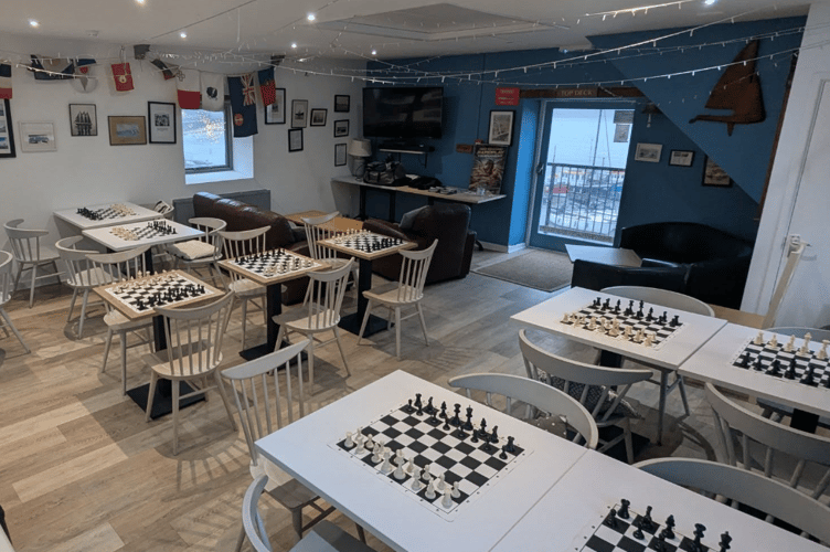 Tenby Chess club - 15 minutes before the doors opened for the first time