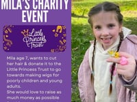 Tenby pupil Mila's charity haircut
