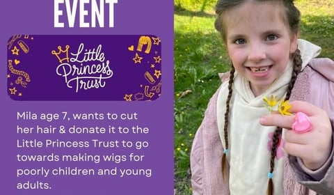 Tenby pupil Mila's charity haircut