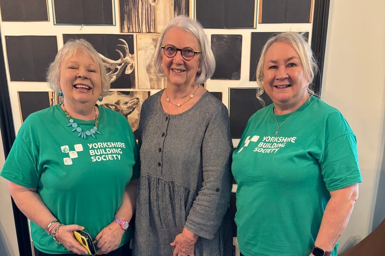 Yorkshire Building Society’s Volunteer Outreach team members Roz Oak and Sian Rees were welcomed to Narberth Ladies Probus’ April meeting
