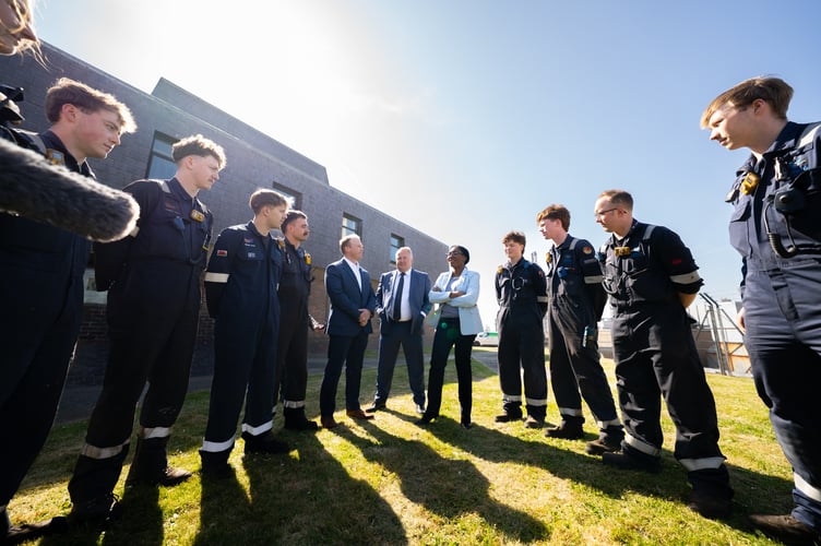 The Conservative party leader met with workers at Valero in Pembroke