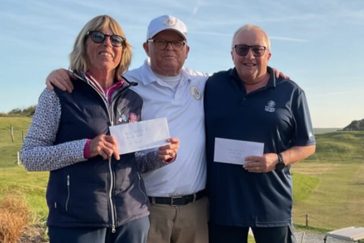 Mixed open winners Sarah Waring and Ian Williams