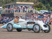 Babs returns to the sand 100 years after setting world record