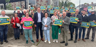 Plaid leader joins Ceredigion Penfro lead candidate in Narberth
