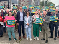Plaid leader joins Ceredigion Penfro lead candidate in Narberth