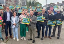 Plaid leader joins Ceredigion Penfro lead candidate in Narberth