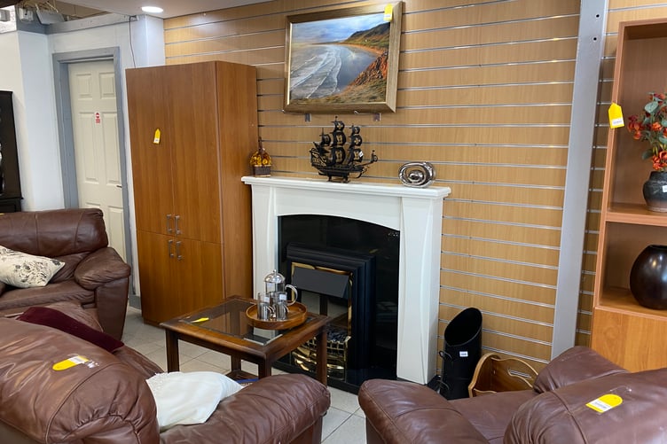 You could imagine living here: Paul Sartori’s bigger store in Pembroke Dock has been very tastefully arranged.