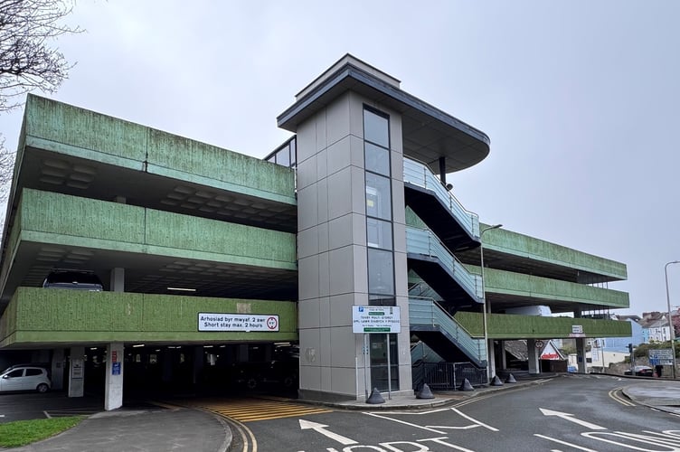 Tenby’s multi-storey car park.