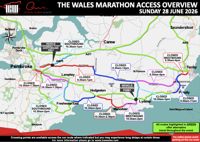 Long Course marathon map