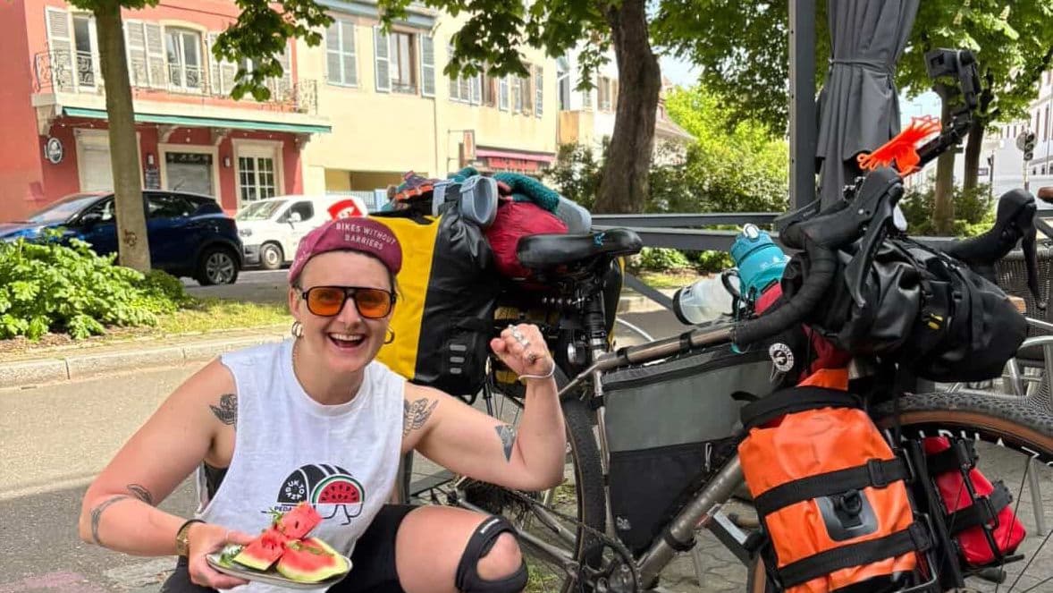Molly's solo cycle across Europe