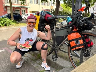 Molly's solo cycle across Europe