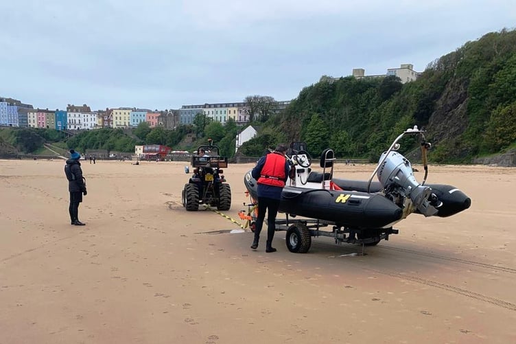 RHIB retrieval using a long line