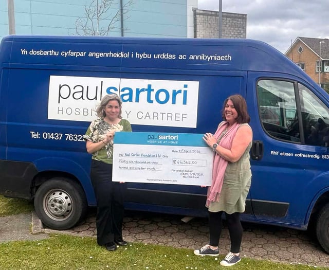 Paul Sartori Hospice gets £46,364 grant boost