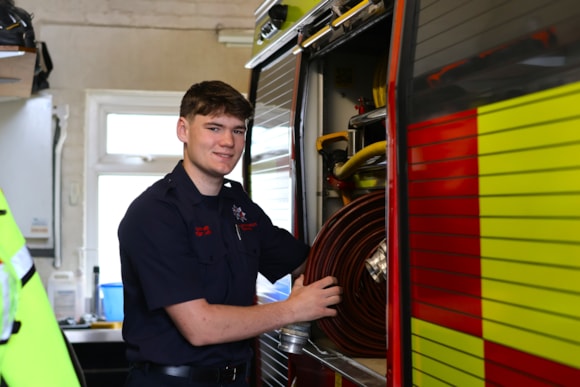 Having spent time around the local Fire Station and the Fire and Rescue Service from a young age, Bobi was keen to join the Service.