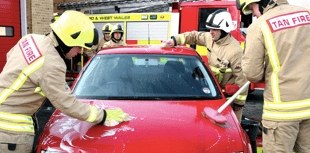 Firefighters charity car washes across Pembrokeshire