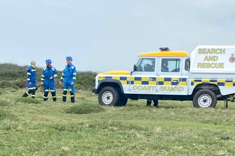 Coastguards on the scene over the Bank Holiday Weekend.