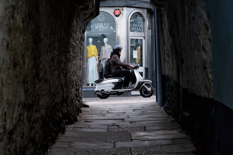 Gillian Mackay Photography scooter Tenby