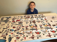 Six-year-old's animal tribute to Sir David Attenborough