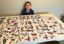 Pembrokeshire pupil draws 100 animals for Sir David Attenborough's 100th birthday