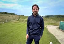 Joe Allen takes swing in Tenby!