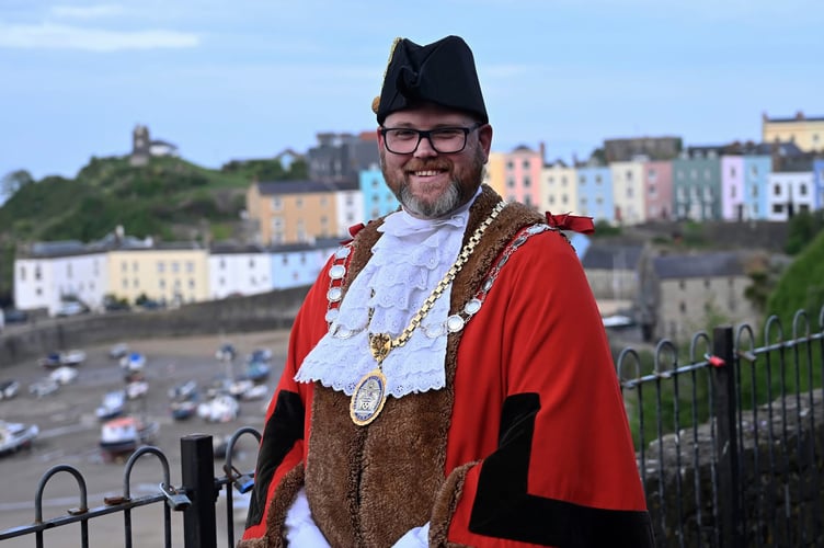 Cllr Dai Morgan has been re-elected as Mayor of Tenby at a ceremony on May 8 (Photo by Gareth Davies Photography)