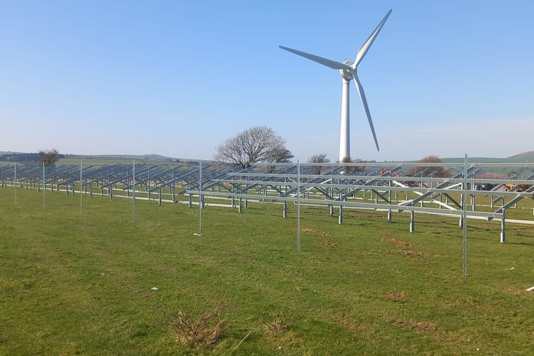 The Trefawr Solar Array is now up and running