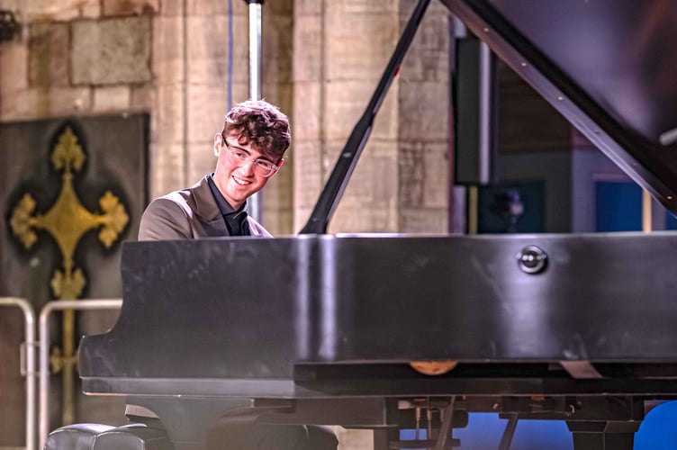 Pianist Rufus Edwards, from Bersham, near Wrexham, winner of the 2025 Pendine Young Musician of Wales competition