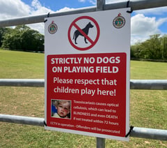 Saundersfoot Sports Club: No Dogs on Pitch!