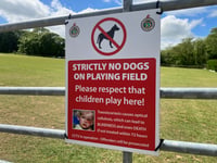 Saundersfoot Sports Club: No Dogs on Pitch!