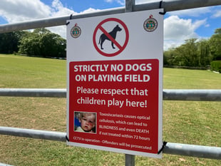 Saundersfoot Sports Club: No Dogs on Pitch!