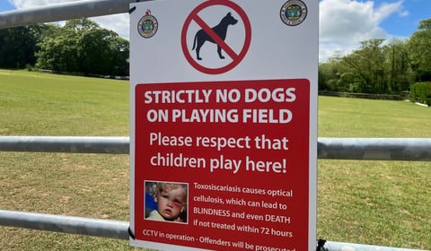 Saundersfoot Sports Club: No Dogs on Pitch!