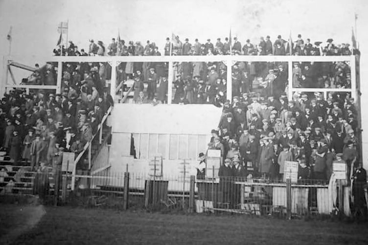 A view of the stand at Tenby Racecourse