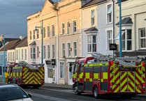Pembroke Dock fire service in action