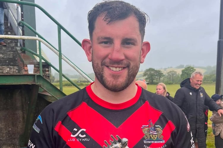 Man of the match Hywel Baker