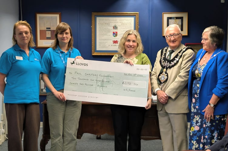 Cllr Thomas, supported by Mayoress Shirley Thomas, raised £2,172.50 for the Foundation, as well as raising money for charity Sandy Bear.