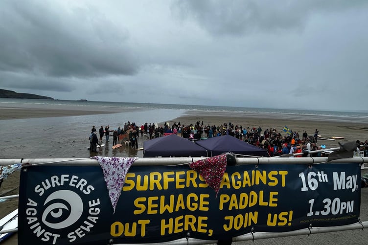 The Paddle Out Protest at Broad Haven