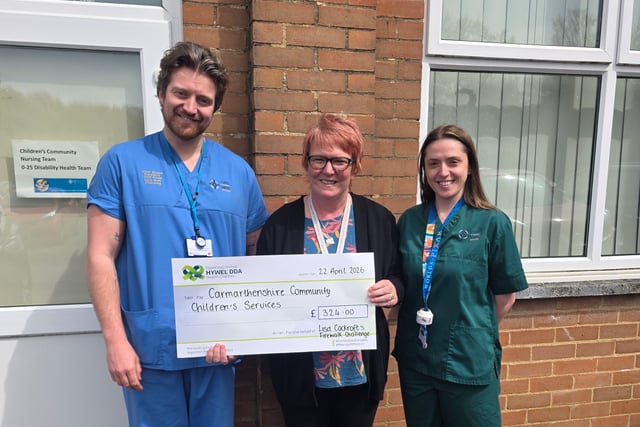Nurse's fire walk for children's charity