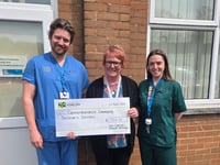 Nurse's fire walk for children's charity