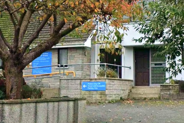 The entrance to the former GP surgery, New Street, St Davids. Picture: Google Street View.