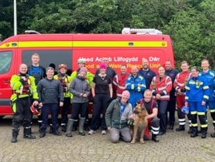 Lunar the Dog rescued in Pembroke Dock