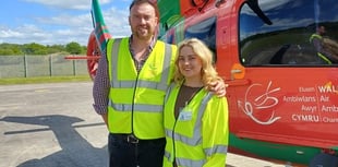 Couple swim in Finland for charity support
