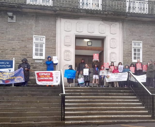 Carmarthenshire school closures move forward despite protests