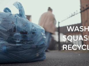 Carmarthenshire Council's 'Wash and Squash' recycling campaign