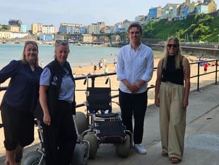 MP visits Tenby for outdoor accessibility projects
