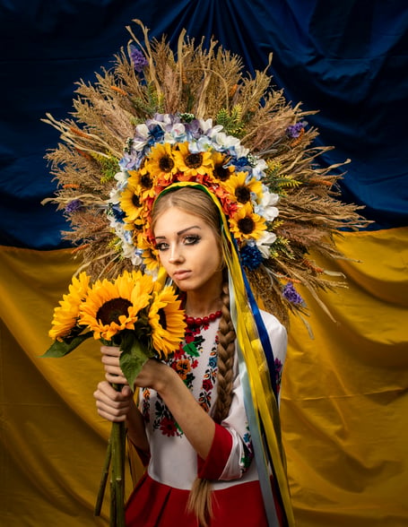 Ukrainians Celebrate 34th Independence Day - Stoic portraits of 15-year-old Ukrainian refugee Mariia-Anastasiia Mikulska capture a quiet strength ahead of Ukraine s 34th Independence Day on August 24, 2025 - As Ukraine prepares to mark its 34th Independence Day on August 24, 2025, the war with Russia enters its fourth year. Celebrations in Kyiv will be subdued, with only official ceremonies planned due to ongoing security threats. Around the world, displaced Ukrainians like 15-year-old Mariia-Anastasiia Mikulska and her mother, Natalia, now living in Wales after fleeing Lviv, will observe the day far from home. "For us, Independence Day is the greatest holiday, says Natalia. We lost so much, but found safety and support here. That, too, is a small victory." Though separated from loved ones, including two sons still in Ukraine, Natalia adds, âAgainst the background of all the tragic things that led us here, we are still happy this is also a small victory over the enemy who wanted to destroy us all, scare us, and deprive us of our future.â Swansea, Britain, August 22, 2025. HIVE INSIDER/Joann Randles
