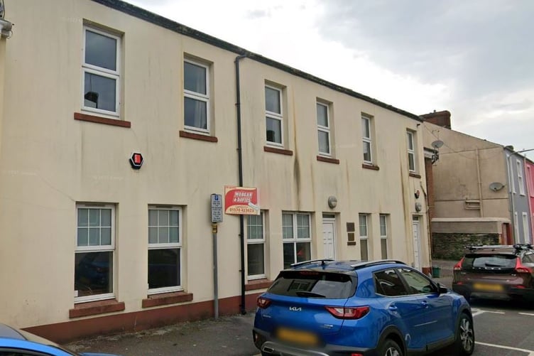 The building on Little Walter Street in Carmarthen