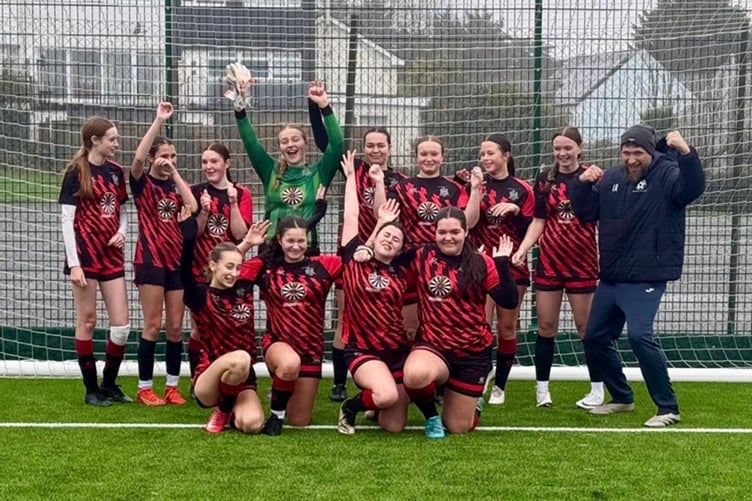 Tenby U16s finished fifth in the West Wales Women and Girls League last season
