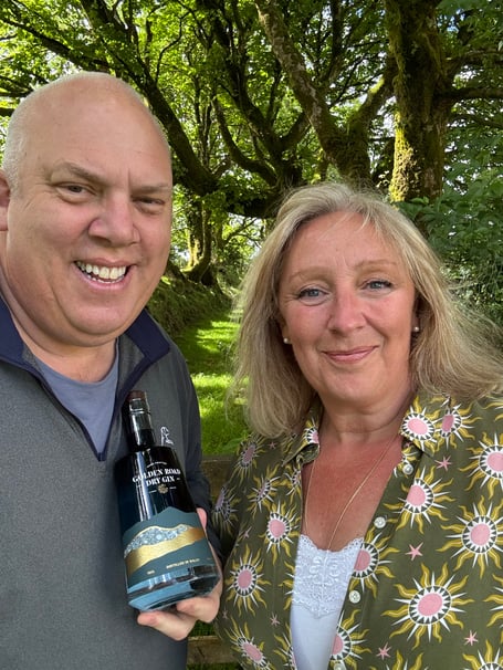 Golden Road Gin founders Phil and Jen Wheeler