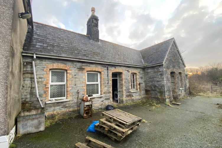 Mr James seeks permission for the conversion of a ticket office into a dwelling, at the old Ticket Office, Station Road, Crymych. Picture: Harries Planning Design
