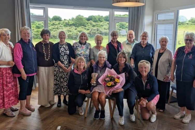 The Tenby past ladies captains golf competition was keenly contested